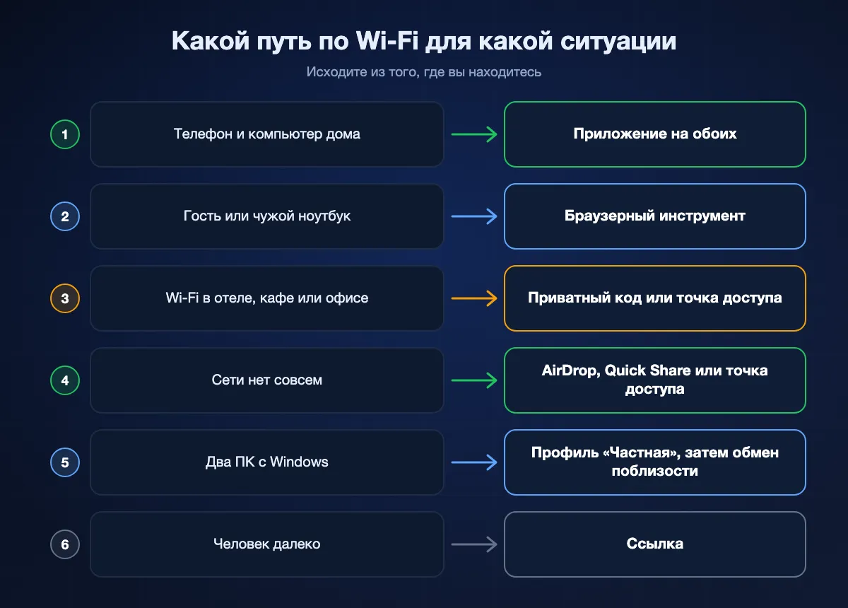 Какой путь по Wi-Fi выбрать в шести ситуациях: от телефона и компьютера дома до Wi-Fi в отеле и человека вдали